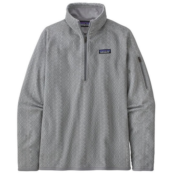 New patagonia womam better sweater 1/4 zio frozen jaquard salt grey size M⭐️⭐️ - Picture 3 of 14